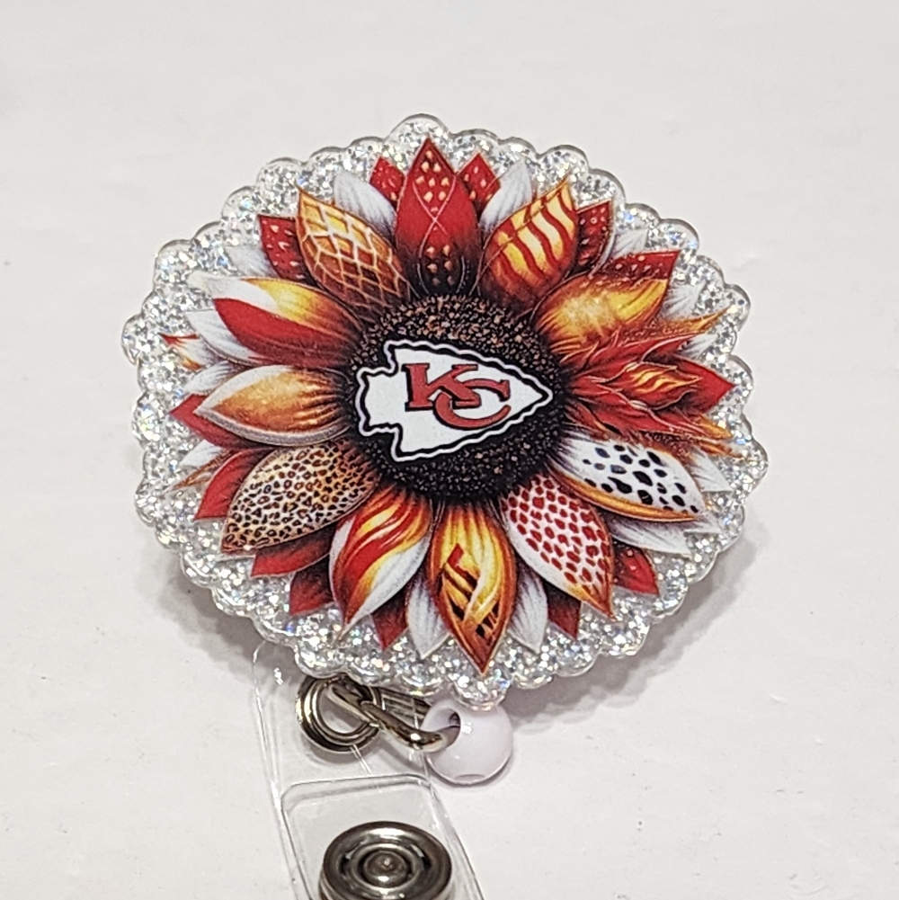 Kansas Badge Reel Gift Sunflower Football Stocking Gift Exchange ID‎